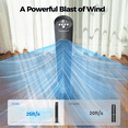 thumbnail image 2 of Tower Fan, 32" Wide Oscillating Cooling Fan with 3 Speeds 3 Wind Modes ,Timer,Pentatonic Button,Standing Fan for Home,Bedroom & Office, 2 of 9