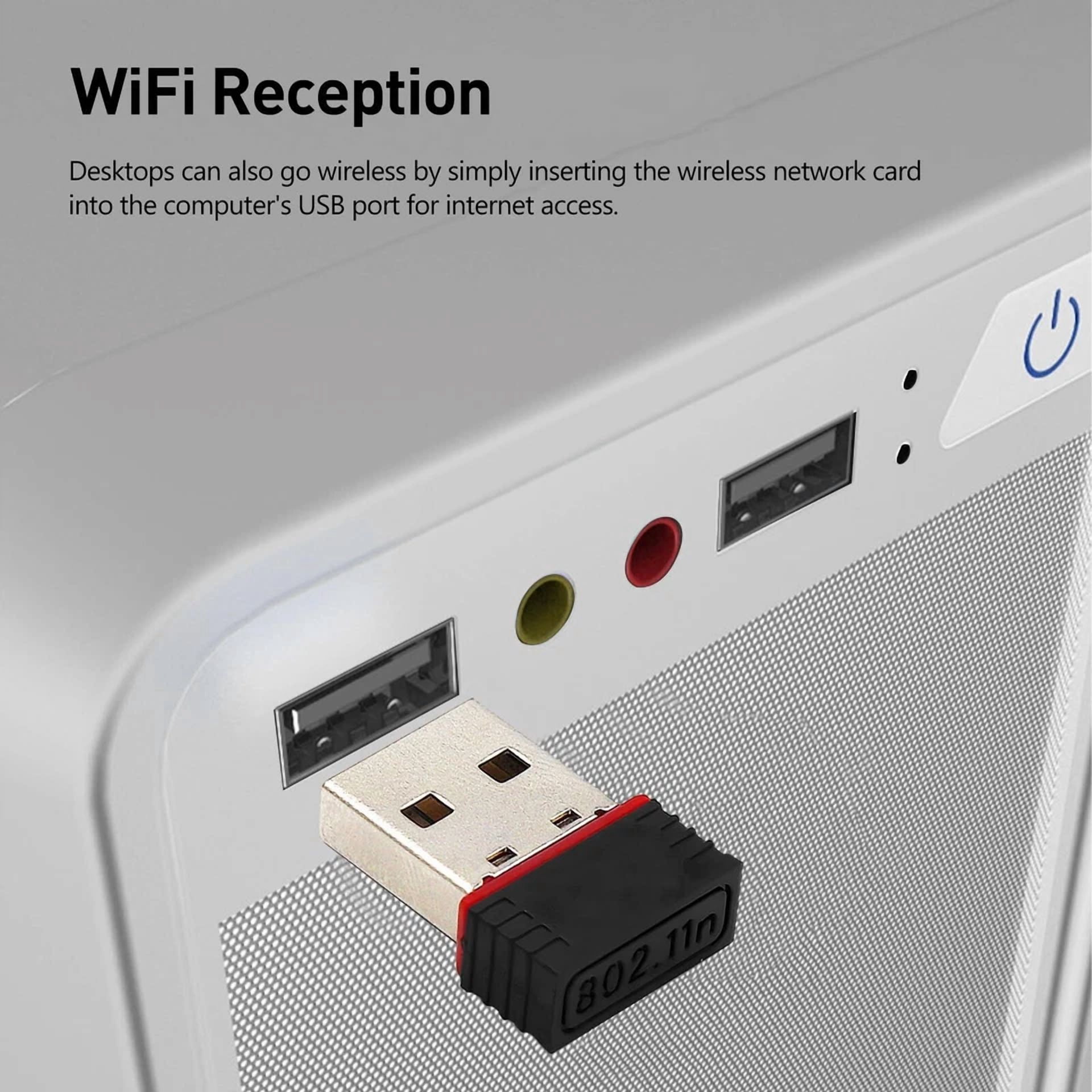 CRESTIN- 2 Pack150Mbps Free Driver Wireless Usb Wifi Adapter Single Band 2.4Ghz Free Driv