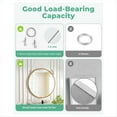 thumbnail image 4 of Adjustable Picture Hanging Wire and D Rings, with Small Clips, 8pcs 3-Hole D Rings with Screws, for Mirror/ Frame,1 set * picture hanging kit, 4 of 6