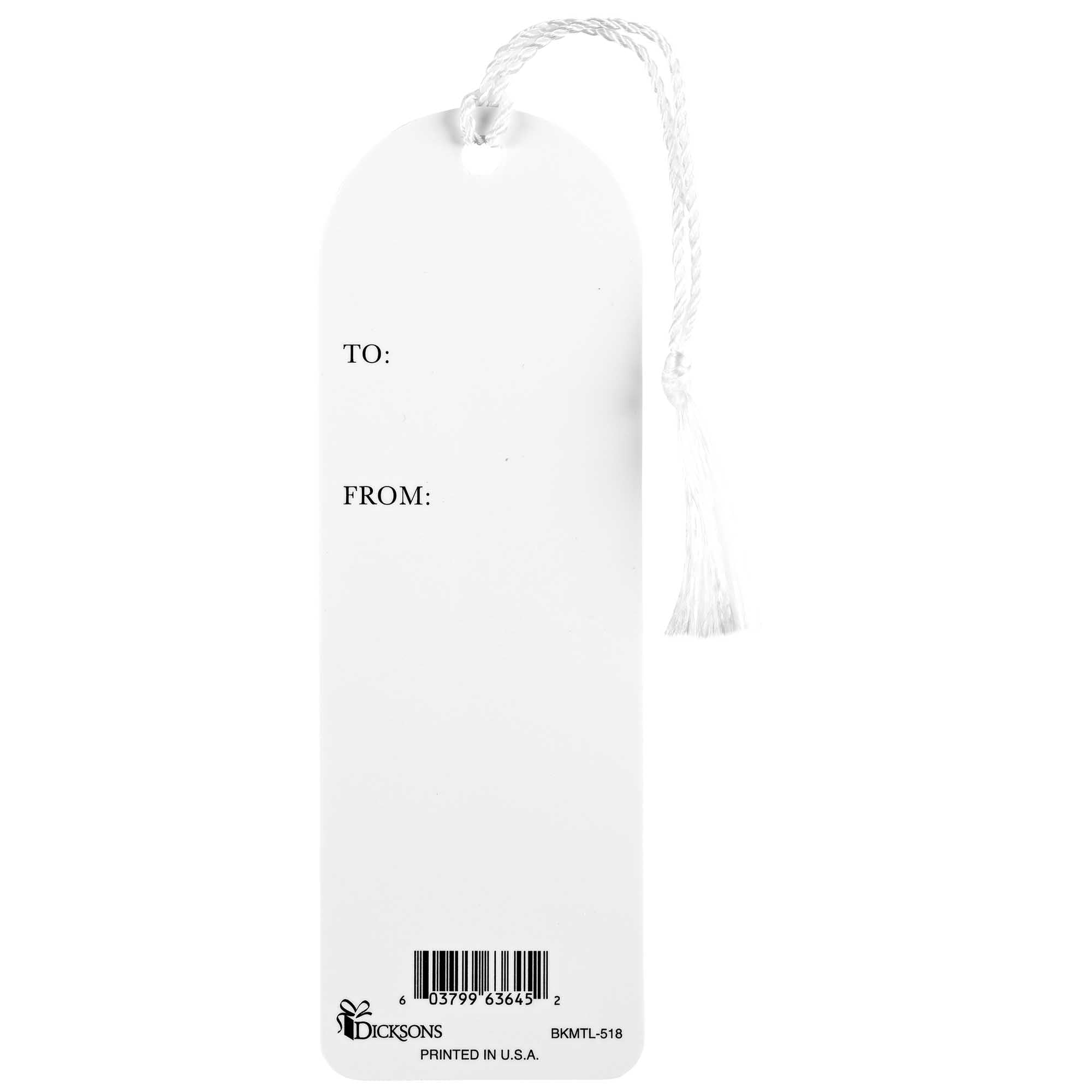 Dicksons BKMTL-518 Rise and Shine and Give Him Glory Hot Pink and Soft Yellow 2 x 6 Paper and Tassel Curved Top Encouraging Tassel Bookmark, Pack of 12