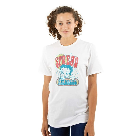 Retro Betty Boop Spread Kindness Women's Graphic T Shirt Tees Brisco Brands M