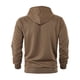 thumbnail image 4 of MHFRRA Sudadera con Capucha de Manga Larga para Hombre, Estilo Informal, Deportivo, Holgado, de Color Liso Café, 4 of 8