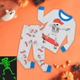 thumbnail image 2 of Enyan Boys Halloween Pajamas 2T 3T 4T 5T 6T 7T Toddler Kid Cotttn Skeleton Sleepwear Set Little Boys Nightwear Pjs, 2 of 5