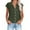 Army Green, variant on SDNall Womens Tops Fashion Solid Button Shirt Female V-Neck Loose T-shirt Blouse
