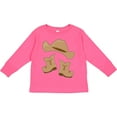 thumbnail image 3 of Inktastic Western Style Boy Boots Boys or Girls Long Sleeve Toddler T-Shirt, 3 of 5