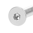 thumbnail image 3 of Unique Bargains M4x8mm Flat Head Machine Screws Inner Hex Screw 304 Stainless Steel Fasteners Bolts 40 Pcs, 3 of 3