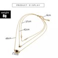 thumbnail image 2 of RSAMD Women Necklace Multi-layer Chain Choker Necklace Summer Crystal Charm Jewelry-Style 2, 2 of 2