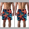 thumbnail image 3 of luoweisi Men's Beach Shorts Quick Dry Swim Trunks with Mesh Lining Starfish 2XL, 3 of 5