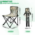thumbnail image 3 of YAZAOO Camping Chairs Modern Butterfly Lanterns Pattern Folding chair, 3 of 8