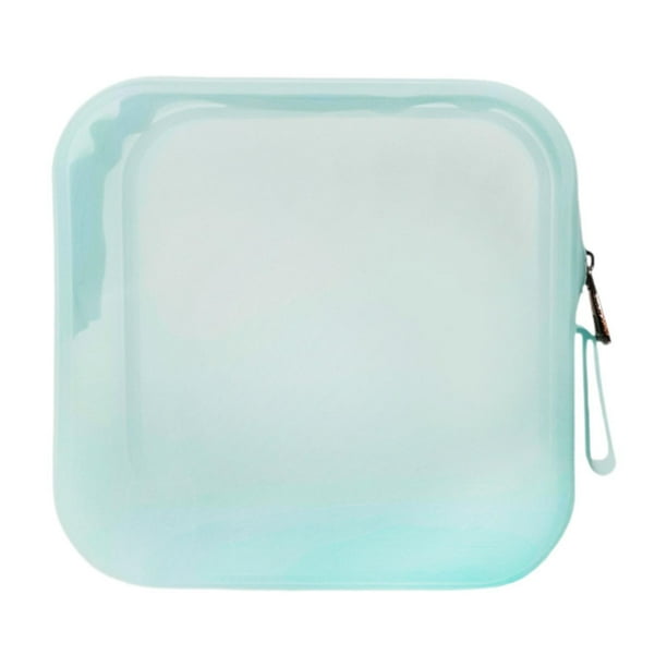 Bolsa de maquillaje de viaje, bolsa de cosméticos para mujer, organizadora, bolsa de cosméticos impermeable azul claro