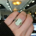 thumbnail image 3 of Women Ring Square Faux Gem Jewelry Vintage Geometric Ring Jewelry Gifts, 3 of 8