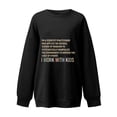 thumbnail image 4 of Jinhomg Womens Oversized Boyfriend Sweatshirt 2025 Trendy Letter Print Y2K Tops Casual Comfy Long Sleeve Drop Shoulder Pullover Daily Wear 2025 Saving Black XL, 4 of 6