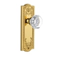 thumbnail image 3 of Grandeur Parchm_Prv_234 Parthenon Solid Brass Rose Privacy Door Knob Set - Brass, 3 of 7