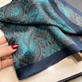thumbnail image 7 of CAILDANL 100% Mulberry Silk Neck Scarf - 21'' x 21'' Lightweight Neckerchief - Women Men Small Square Digital Printed Scarves, 7 of 7