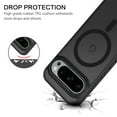 thumbnail image 6 of YINLAI for Google Pixel 9 Pro Case [Compatible with Mag-safe] Translucent Matte Magnetic Google Pixel 9 Case Slim Thin Shockproof Women Men Protective Phone Cases for Google Pixel 9/9 Pro,Black, 6 of 8