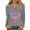Breast cancer awareness shirts-Gray, variant on Homenesgenics Breast Cancer Awareness Shirts Plus Size for Women and Men Fashion Women's Casual Loose Blouses Printed T-Shirt 3/4 Sleeved-Neck Tops Green L