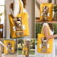 thumbnail image 7 of Paw Peek Bag Pet Carrier Tote Cat Dog Cartoon Canvas Shoulder Bag Colorful Animal Shapes Carrying Bag with Head-Out Design Adjustable Neck Small Dog Cat Carrier for Outdoor Use, C, 7 of 7