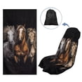 thumbnail image 2 of XYZCANDO Horses Car Seat Cover Towel Waterproof and Sweatproof Towels Seats Covers for Gym Workout Running Swimming Beach and Hiking Car Drying Towels & Seat Protectors, 2 of 7