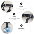 thumbnail image 2 of KAKOWELY 2Pcs Universal Car Back Seat Hooks Black ABS Material Easy Install Backseat Organizer, 2 of 8