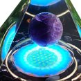 thumbnail image 1 of Pirámide de cristal de 6 cm Reiki Pirámide de orgón curativo para estudio de oficina (D) JShteea Libre de BPA, 1 of 8