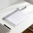 thumbnail image 4 of CaiYueKe Clear Frosted TPU Waterproof Document Bag A5 File Pouch Portable Zipper File Folder for Papers Office Supplies Stationery Travel Organizer with Hand Strap, 4 of 7
