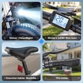 thumbnail image 3 of WOOKEN Electric Bike for Adults, 750W Ebike, 25MPH 60Miles Electric Mountain Bike, 26" Fat Tire Electric Bicycle with 48V 15AH Battery, Rear Rack, Lockable Suspension Fork,7 Speed,UL 2849, 3 of 7