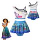thumbnail image 4 of Disney bañador con tirantes para bebé, ropa de playa para vacaciones, Cosplay, Encanto, Isabela, Mirabel, sirena, Ariel, 4 of 5