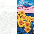 thumbnail image 6 of Plaid Sunflower Meadow Modern Paint-by-Number Art Kit, 12 Piece, 6 of 11