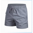 thumbnail image 2 of KPOPLK Men's 11" Board Shorts with Pockets Long Swim Trunks Quick Dry Bathing Suit Swimwear Beach Shorts No Liner(Light Gray,M), 2 of 4