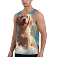 thumbnail image 2 of Salouo Cute Angel Winged Dog for Men's Tank Tops,Sleeveless Muscle Shirts for Men Quick Dry Workout Tank Top Gym Muscle Tee Fitness Bodybuilding Sleeveless T Shirt-3X-Large, 2 of 7