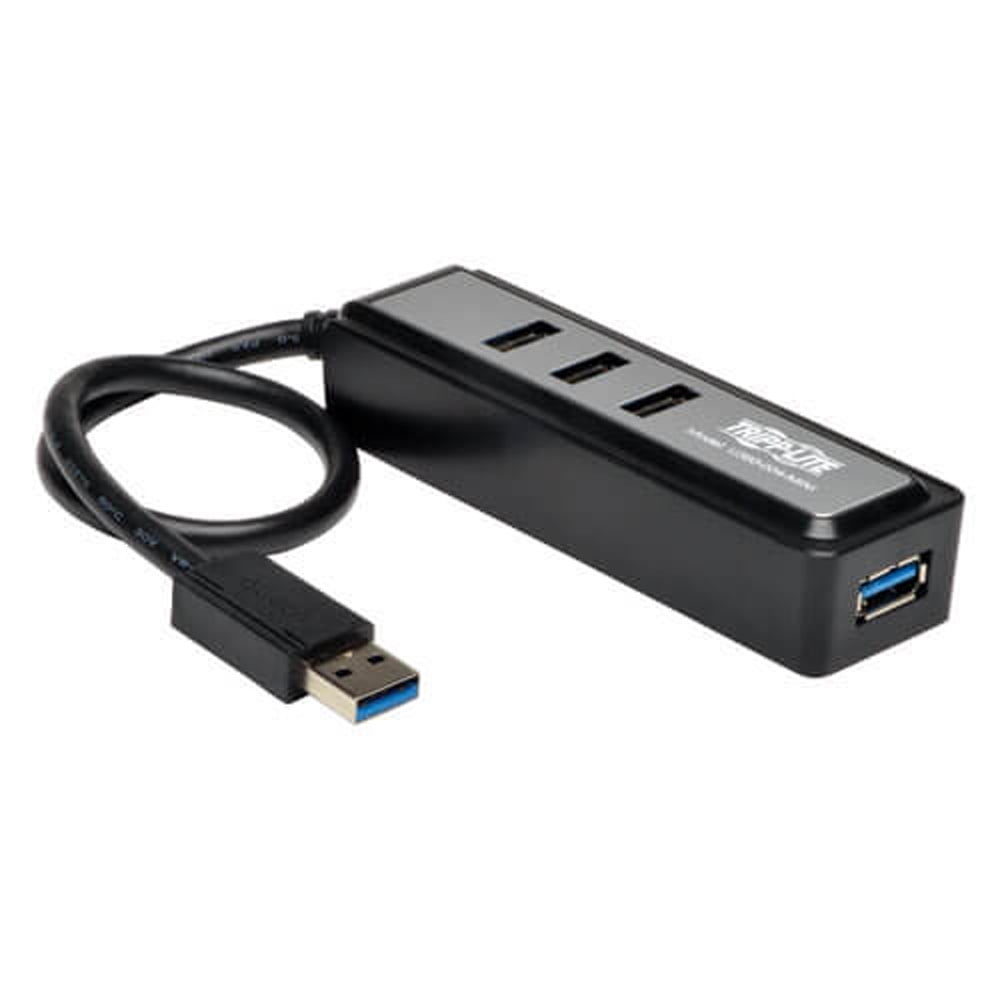 "Tripp Lite 4 Port USB 3.0 Hub, Portable, Super Speed Mini Hub with
