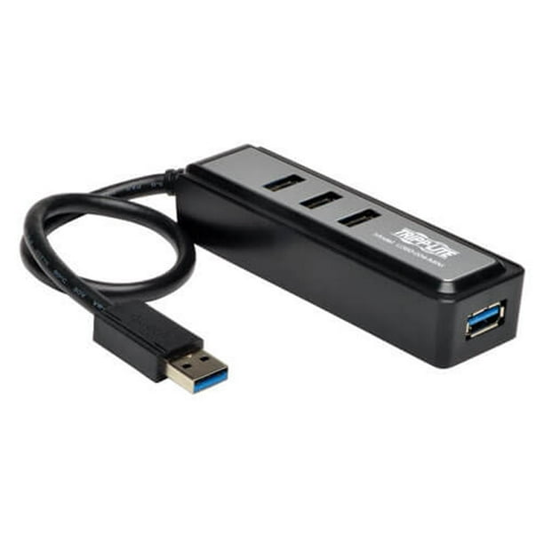 "Tripp Lite 4 Port USB 3.0 Hub, Portable, Super Speed Mini Hub with