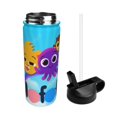 thumbnail image 3 of Bolofofos Kids Insulated Water Bottle With Straw - 18 Oz Stainless Steel Double Wall Vacuum Cup, Leakproof, Bpa Free, Suitable For Boys And Girls, 3 of 5