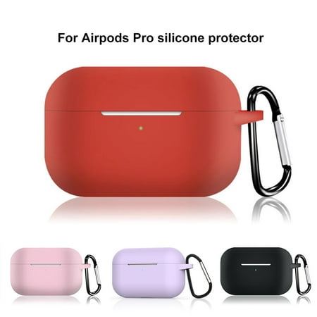 Hevirgo Silicone Mini Wireless Earphone Protective Case Storage Box for Air-Pods Pro 3 Black