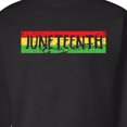 thumbnail image 3 of Inktastic Juneteenth Banner in Red Yellow and Green Adult Sweatshirt, 3 of 4
