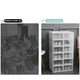 thumbnail image 5 of Organizador de caja de zapatos transparente grande, apilable, blanco, agujeros en forma de corazón, 5 of 6