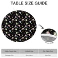 thumbnail image 6 of Black Cartoon Unicorn Lightning Pattern Round Fitted Tablecloth with Elastic Edge,Dining Table Cover Waterproof,Outdoor Round Tablecloth for Camping,Dining,Indoor and Outdoor, 6 of 7