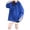 Blue, variant on Womens Blouses Plus Size Fall Loose Fit Crew Neck Long Sleeve Blouson One Shoulder Zipper Plain Leisure Cotton Sweatshirt Pullover(Blue,M)