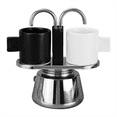 thumbnail image 5 of Moka Pot Double Stainless Steel Mocha Coffee Pot Italian DIY Conduit Coffee Maker Moka Coffee Maker, 5 of 7