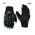 thumbnail image 3 of mmirethe Protection Men S Summer Motorcycle Gloves Leather Motorcycle Gloves green XL, 3 of 6