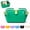 Green, variant on Waterproof Silicone Tote Bag with Hanging Strap, Leak-Resistant Stand-Up Beach Storage Bag for Wet Gear Fruit Picking Camping Travel, 2.1/3.7/5.6 Qt