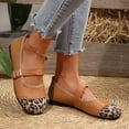 thumbnail image 5 of Domuza Womens Mary Jane Shoes Slip on Dressy Ballerina Flats 2026 Comfort Non-Slip Shoes for School Formal Walking Brown 5.5（EU-36）, 5 of 5