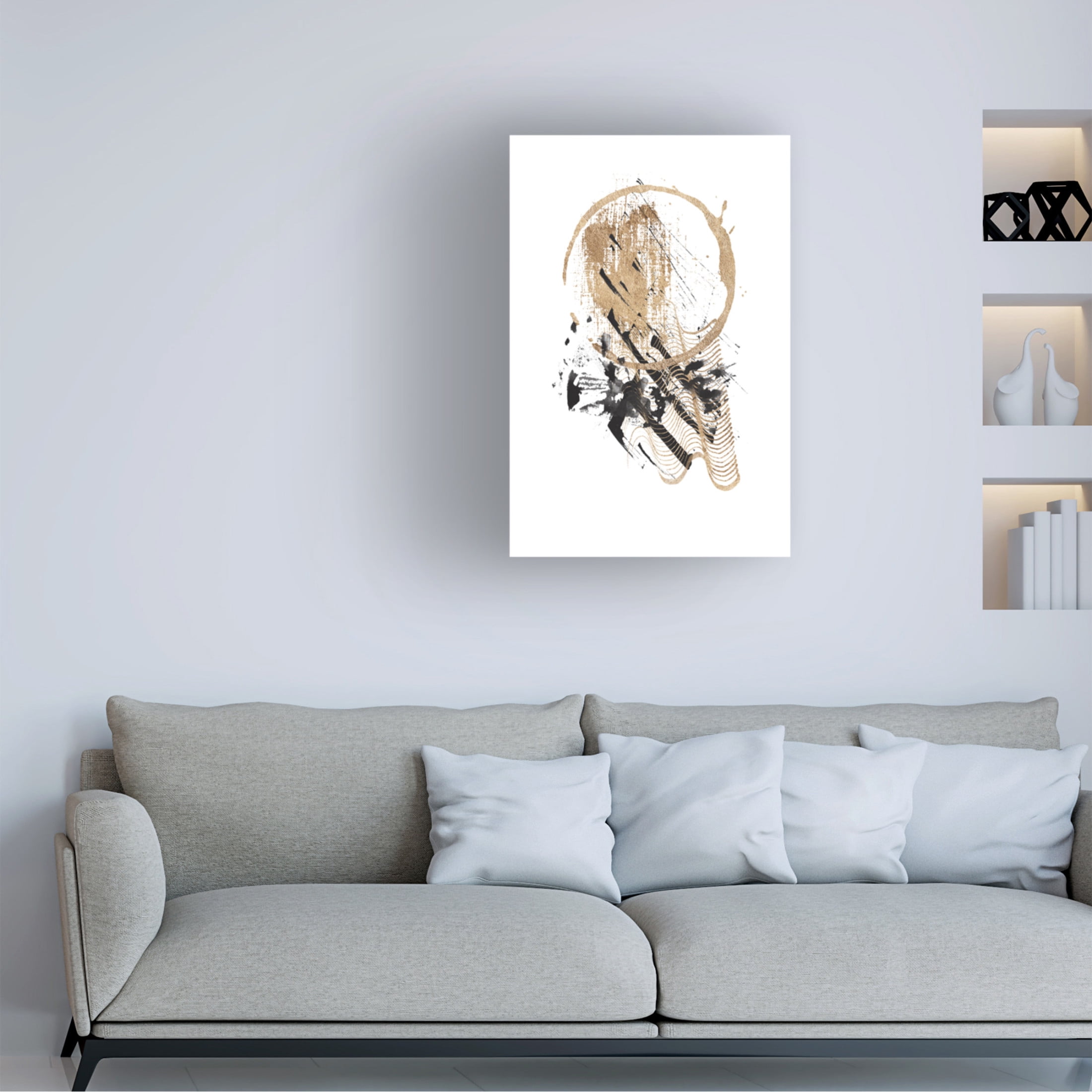 Trademark Fine Art Sally Ann Moss Chaos 2 Canvas Wall Art