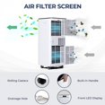 thumbnail image 4 of SUGIFT 10000 BTU 3-in-1 Portable Air Conditioner with Remote Control,White, 4 of 10