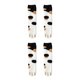 thumbnail image 2 of sweethay 2 uds calcetines bonitos para mujer dibujos animados gato pata invierno Coral vellón terciopelo grueso hogar cálido calcetines para Type2 NO2, 2 of 6