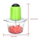 thumbnail image 4 of Picadora de carne automática 2L Picadora de alimentos eléctrica de acero inoxidable Herramienta de cocina doméstica, Verde kenally HA000478-03B, 4 of 6