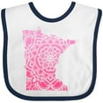 thumbnail image 3 of Inktastic Minnesota Silhouette Mandala Boys or Girls Baby Bib, 3 of 4