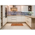 thumbnail image 6 of Ahgly Company Machine Washable Indoor Rectangle Abstract Neon Orange Area Rugs, 5' x 7', 6 of 7