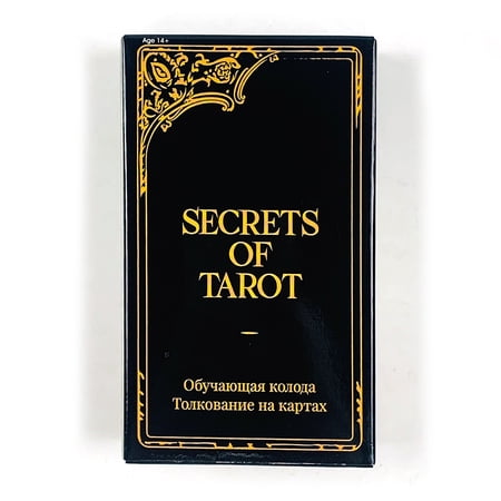 Russian Secrets Of Tarot Cards With Paper lnstruction Manual, Ideal For Divination Edition Borad Playing Games For Beginners