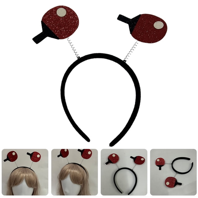 TEHAUX 2Ud Headband Deportivo Temático Para Fiesta Con De De Ping Pong En Colores Multi